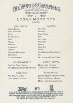 2011 Topps Allen & Ginter - Code Cards #21 Logan Morrison Back