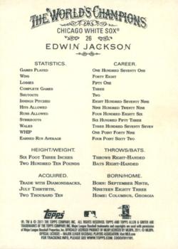 2011 Topps Allen & Ginter - Code Cards #26 Edwin Jackson Back