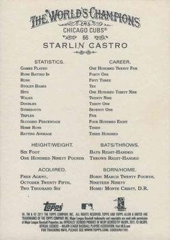 2011 Topps Allen & Ginter - Code Cards #66 Starlin Castro Back