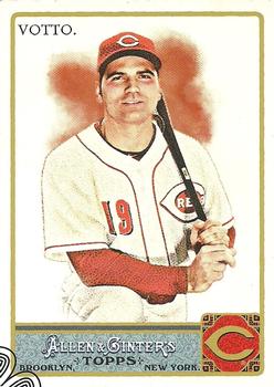 2011 Topps Allen & Ginter - Code Cards #80 Joey Votto Front