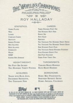 2011 Topps Allen & Ginter - Code Cards #90 Roy Halladay Back