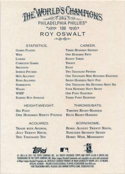 2011 Topps Allen & Ginter - Code Cards #108 Roy Oswalt Back