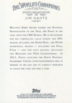2011 Topps Allen & Ginter - Code Cards #187 Jim Nantz Back