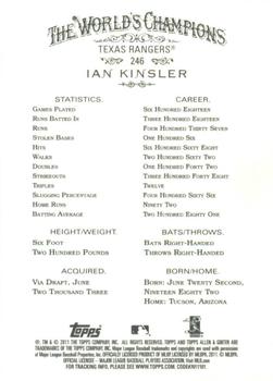2011 Topps Allen & Ginter - Code Cards #246 Ian Kinsler Back