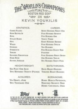 2011 Topps Allen & Ginter - Code Cards #270 Kevin Youkilis Back