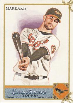 2011 Topps Allen & Ginter - Code Cards #314 Nick Markakis Front