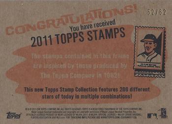 2011 Topps Heritage - Framed Dual Stamps #NNO Neil Walker / James Loney Back