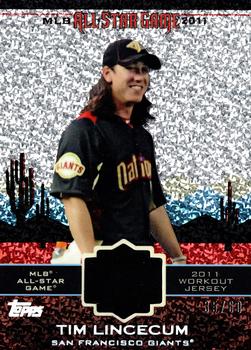 2011 Topps Update - All-Star Stitches Diamond Anniversary #AS-10 Tim Lincecum Front