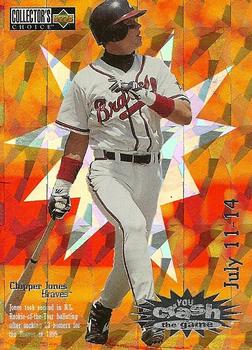 1996 Collector's Choice - You Crash the Game #CG1 Chipper Jones Front