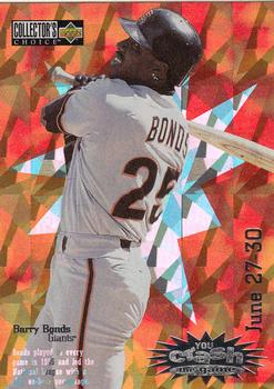 1996 Collector's Choice - You Crash the Game #CG23 Barry Bonds Front