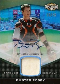 2011 Topps Triple Threads - Unity Relic Autographs Sepia #TTUAR-32 Buster Posey Front