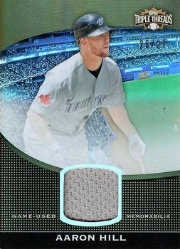 2011 Topps Triple Threads - Unity Relics Sepia #TTUSR-39 Aaron Hill Front