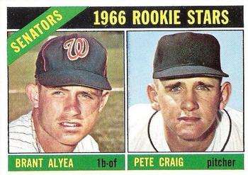1966 Topps #11 Senators 1966 Rookie Stars (Brant Alyea / Pete Craig) Front