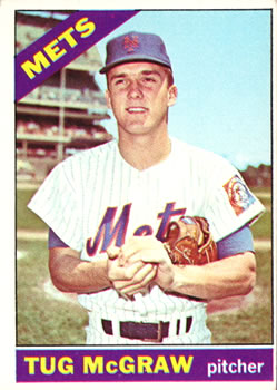 1966 Topps #124 Tug McGraw Front