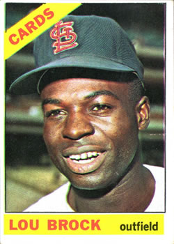 1966 Topps #125 Lou Brock Front