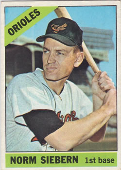 1966 Topps #14 Norm Siebern Front