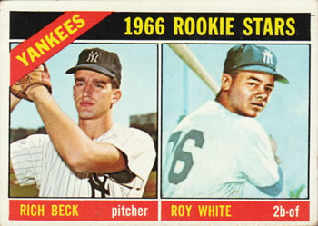 1966 Topps #234 Yankees 1966 Rookie Stars (Rich Beck / Roy White) Front