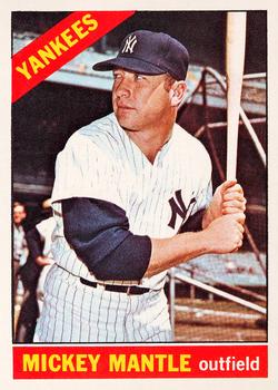 1966 Topps #50 Mickey Mantle Front