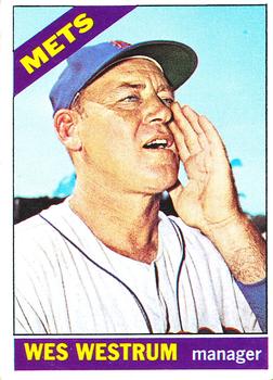 1966 Topps #341 Wes Westrum Front