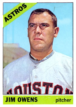 1966 Topps #297 Jim Owens Front