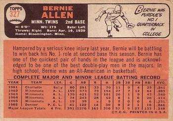 1966 Topps #327 Bernie Allen Back