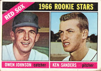 1966 Topps #356 Red Sox 1966 Rookie Stars (Owen Johnson / Ken Sanders) Front