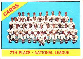 1966 Topps #379 St. Louis Cardinals Front