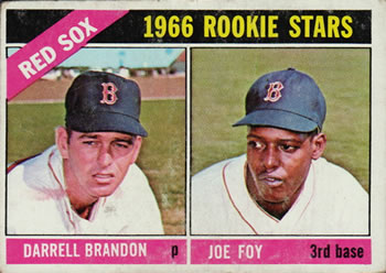 1966 Topps #456 Red Sox 1966 Rookie Stars (Darrell Brandon / Joe Foy) Front