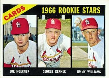 1966 Topps #544 Cards 1966 Rookie Stars (Joe Hoerner / George Kernek / Jimy Williams) Front