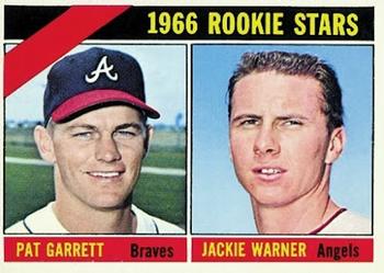 1966 Topps #553 1966 Rookie Stars (Pat Garrett / Jackie Warner) Front