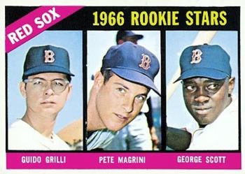1966 Topps #558 Red Sox 1966 Rookie Stars (Guido Grilli / Pete Magrini / George Scott) Front