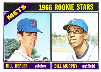 1966 Topps #574 Mets 1966 Rookie Stars (Bill Hepler / Bill Murphy) Front