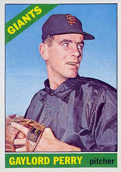 1966 Topps #598 Gaylord Perry Front