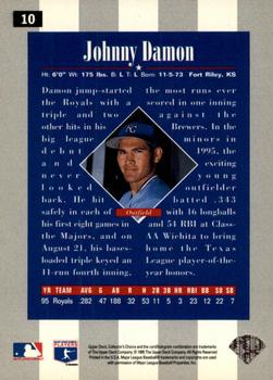 1996 Collector's Choice - Gold Signature #10 Johnny Damon Back