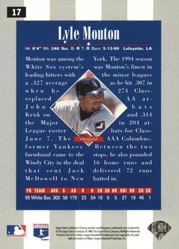 1996 Collector's Choice - Gold Signature #17 Lyle Mouton Back