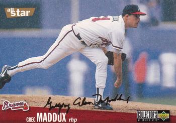 1996 Collector's Choice - Gold Signature #40 Greg Maddux Front