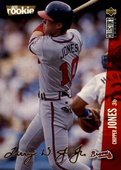 1996 Collector's Choice - Gold Signature #42 Chipper Jones Front