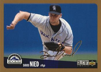 1996 Collector's Choice - Gold Signature #134 David Nied Front