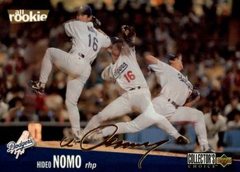 1996 Collector's Choice - Gold Signature #180 Hideo Nomo Front
