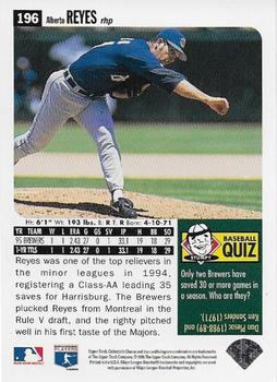 1996 Collector's Choice - Gold Signature #196 Al Reyes Back