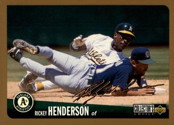 1996 Collector's Choice - Gold Signature #240 Rickey Henderson Front