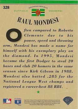 1996 Collector's Choice - Gold Signature #328 Raul Mondesi Back