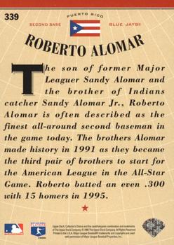 1996 Collector's Choice - Gold Signature #339 Roberto Alomar Back
