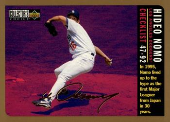 1996 Collector's Choice - Gold Signature #359 Hideo Nomo Front
