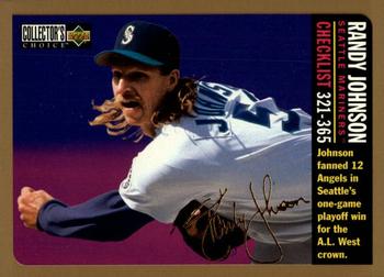 1996 Collector's Choice - Gold Signature #365 Randy Johnson Front