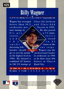 1996 Collector's Choice - Gold Signature #425 Billy Wagner Back