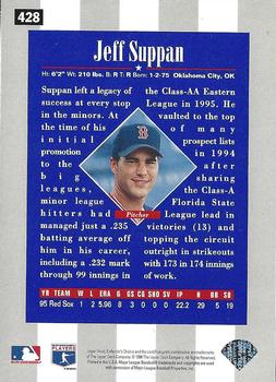 1996 Collector's Choice - Gold Signature #428 Jeff Suppan Back