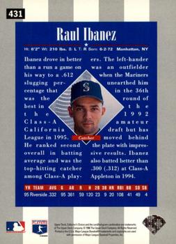 1996 Collector's Choice - Gold Signature #431 Raul Ibanez Back