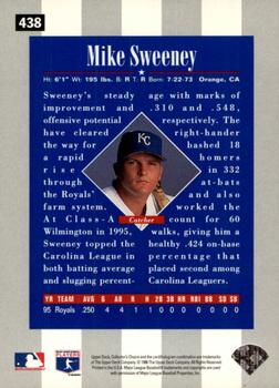 1996 Collector's Choice - Gold Signature #438 Mike Sweeney Back