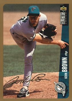 1996 Collector's Choice - Gold Signature #554 Kevin Brown Front